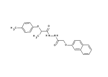 2-(4-methylphenoxy)-N'-[(2-naphthyloxy)acetyl]propanohydrazide