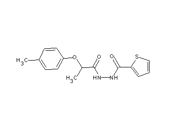 N'-[2-(4-methylphenoxy)propanoyl]-2-thiophenecarbohydrazide