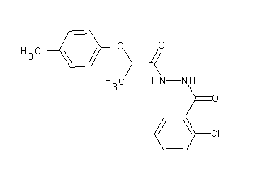 2-chloro-N'-[2-(4-methylphenoxy)propanoyl]benzohydrazide