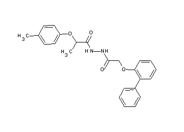 N'-[(2-biphenylyloxy)acetyl]-2-(4-methylphenoxy)propanohydrazide - Click Image to Close