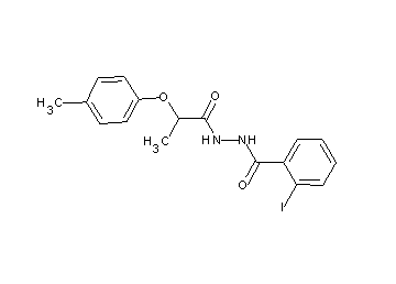 2-iodo-N'-[2-(4-methylphenoxy)propanoyl]benzohydrazide