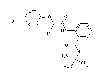 N-(tert-butyl)-2-{[2-(4-methylphenoxy)propanoyl]amino}benzamide