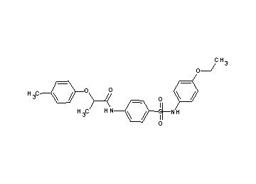 N-(4-{[(4-ethoxyphenyl)amino]sulfonyl}phenyl)-2-(4-methylphenoxy)propanamide