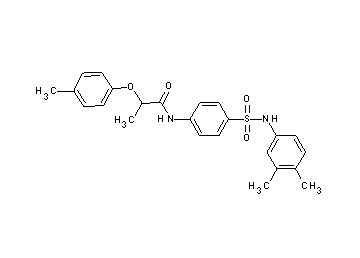 N-(4-{[(3,4-dimethylphenyl)amino]sulfonyl}phenyl)-2-(4-methylphenoxy)propanamide