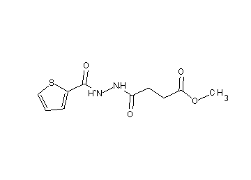 methyl 4-oxo-4-[2-(2-thienylcarbonyl)hydrazino]butanoate