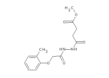 methyl 4-{2-[(2-methylphenoxy)acetyl]hydrazino}-4-oxobutanoate