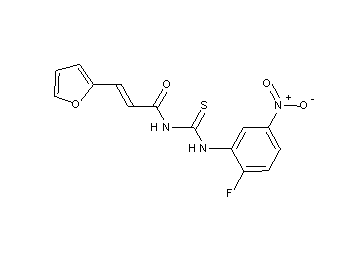 N-{[(2-fluoro-5-nitrophenyl)amino]carbonothioyl}-3-(2-furyl)acrylamide