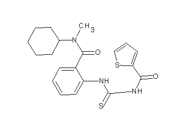 N-{[(2-{[cyclohexyl(methyl)amino]carbonyl}phenyl)amino]carbonothioyl}-2-thiophenecarboxamide
