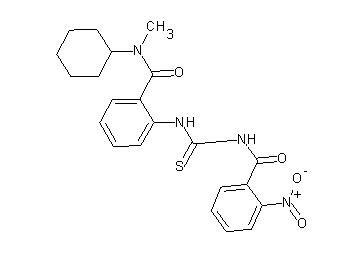 N-{[(2-{[cyclohexyl(methyl)amino]carbonyl}phenyl)amino]carbonothioyl}-2-nitrobenzamide