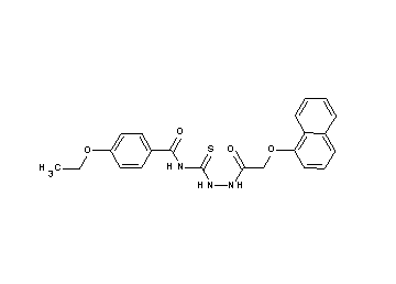 4-ethoxy-N-({2-[(1-naphthyloxy)acetyl]hydrazino}carbonothioyl)benzamide