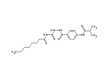 N-({2-[4-(isobutyrylamino)benzoyl]hydrazino}carbonothioyl)octanamide