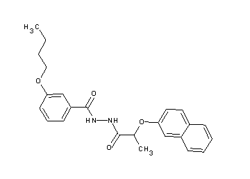 3-butoxy-N'-[2-(2-naphthyloxy)propanoyl]benzohydrazide
