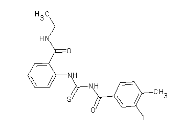 N-[({2-[(ethylamino)carbonyl]phenyl}amino)carbonothioyl]-3-iodo-4-methylbenzamide