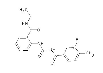3-bromo-N-[({2-[(ethylamino)carbonyl]phenyl}amino)carbonothioyl]-4-methylbenzamide