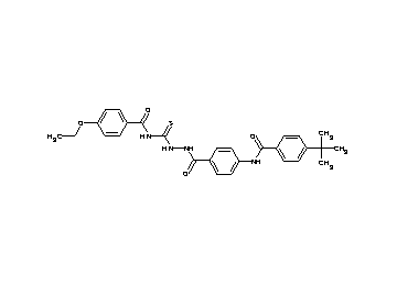 4-tert-butyl-N-{4-[(2-{[(4-ethoxybenzoyl)amino]carbonothioyl}hydrazino)carbonyl]phenyl}benzamide