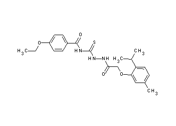 4-ethoxy-N-({2-[(2-isopropyl-5-methylphenoxy)acetyl]hydrazino}carbonothioyl)benzamide