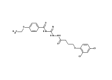 N-({2-[4-(2,4-dichlorophenoxy)butanoyl]hydrazino}carbonothioyl)-4-ethoxybenzamide