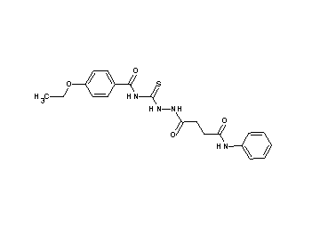 N-{[2-(4-anilino-4-oxobutanoyl)hydrazino]carbonothioyl}-4-ethoxybenzamide