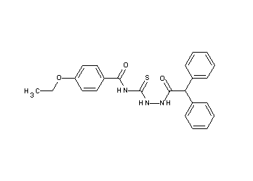N-{[2-(diphenylacetyl)hydrazino]carbonothioyl}-4-ethoxybenzamide