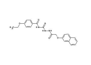 4-ethoxy-N-({2-[(2-naphthyloxy)acetyl]hydrazino}carbonothioyl)benzamide