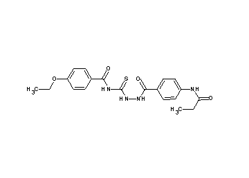 4-ethoxy-N-({2-[4-(propionylamino)benzoyl]hydrazino}carbonothioyl)benzamide