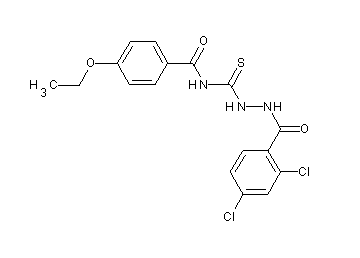 N-{[2-(2,4-dichlorobenzoyl)hydrazino]carbonothioyl}-4-ethoxybenzamide