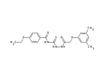 N-({2-[(3,5-dimethylphenoxy)acetyl]hydrazino}carbonothioyl)-4-ethoxybenzamide