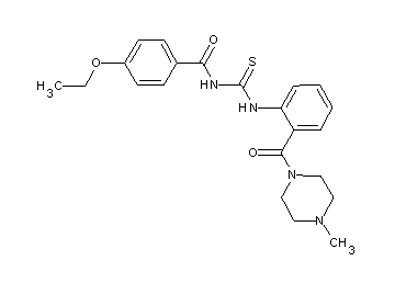 4-ethoxy-N-[({2-[(4-methyl-1-piperazinyl)carbonyl]phenyl}amino)carbonothioyl]benzamide