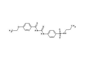 4-ethoxy-N-[({4-[(propylamino)sulfonyl]phenyl}amino)carbonothioyl]benzamide