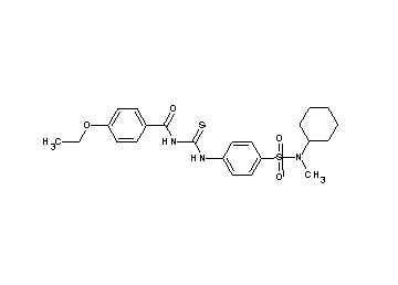 N-{[(4-{[cyclohexyl(methyl)amino]sulfonyl}phenyl)amino]carbonothioyl}-4-ethoxybenzamide