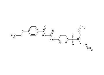 N-[({4-[(diallylamino)sulfonyl]phenyl}amino)carbonothioyl]-4-ethoxybenzamide