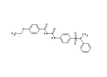 4-ethoxy-N-{[(4-{[methyl(phenyl)amino]sulfonyl}phenyl)amino]carbonothioyl}benzamide