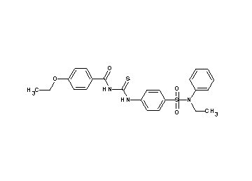 4-ethoxy-N-{[(4-{[ethyl(phenyl)amino]sulfonyl}phenyl)amino]carbonothioyl}benzamide