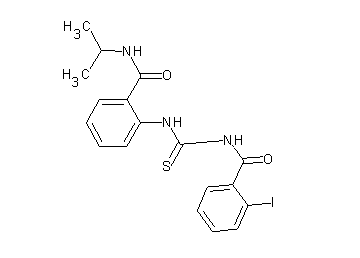 2-iodo-N-[({2-[(isopropylamino)carbonyl]phenyl}amino)carbonothioyl]benzamide