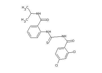 2,4-dichloro-N-[({2-[(isopropylamino)carbonyl]phenyl}amino)carbonothioyl]benzamide - Click Image to Close