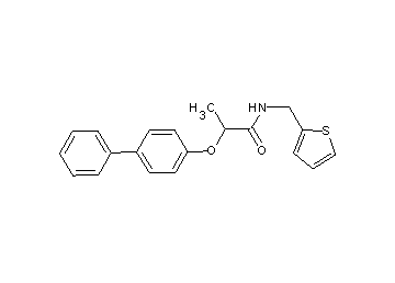 2-(4-biphenylyloxy)-N-(2-thienylmethyl)propanamide