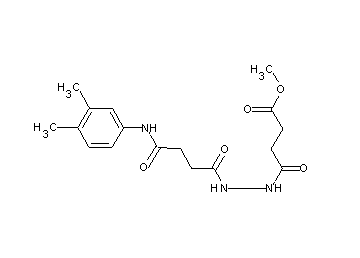 methyl 4-(2-{4-[(3,4-dimethylphenyl)amino]-4-oxobutanoyl}hydrazino)-4-oxobutanoate