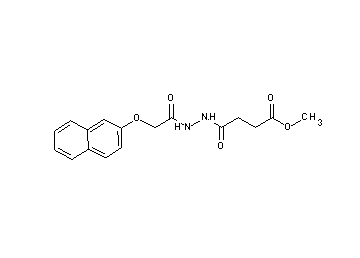 methyl 4-{2-[(2-naphthyloxy)acetyl]hydrazino}-4-oxobutanoate
