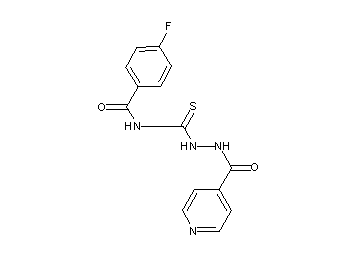 4-fluoro-N-[(2-isonicotinoylhydrazino)carbonothioyl]benzamide