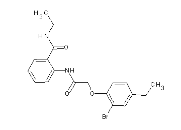 2-{[(2-bromo-4-ethylphenoxy)acetyl]amino}-N-ethylbenzamide