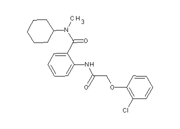 2-{[(2-chlorophenoxy)acetyl]amino}-N-cyclohexyl-N-methylbenzamide