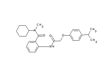 N-cyclohexyl-2-{[(4-isopropylphenoxy)acetyl]amino}-N-methylbenzamide