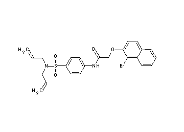 2-[(1-bromo-2-naphthyl)oxy]-N-{4-[(diallylamino)sulfonyl]phenyl}acetamide - Click Image to Close