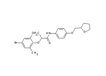 2-(4-bromo-2,6-dimethylphenoxy)-N-[4-(tetrahydro-2-furanylmethoxy)phenyl]propanamide