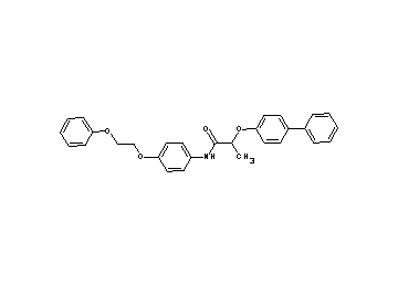 2-(4-biphenylyloxy)-N-[4-(2-phenoxyethoxy)phenyl]propanamide