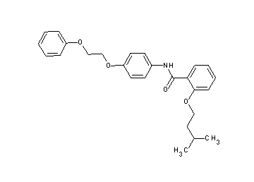 2-(3-methylbutoxy)-N-[4-(2-phenoxyethoxy)phenyl]benzamide