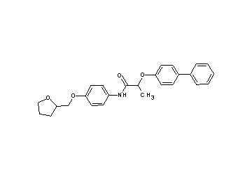 2-(4-biphenylyloxy)-N-[4-(tetrahydro-2-furanylmethoxy)phenyl]propanamide