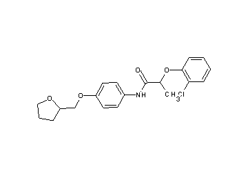 2-(2-chlorophenoxy)-N-[4-(tetrahydro-2-furanylmethoxy)phenyl]propanamide