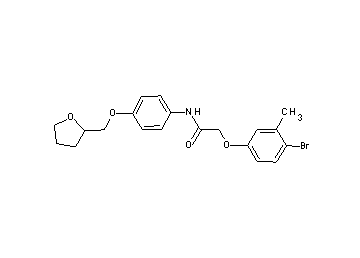 2-(4-bromo-3-methylphenoxy)-N-[4-(tetrahydro-2-furanylmethoxy)phenyl]acetamide