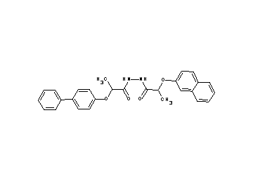 2-(4-biphenylyloxy)-N'-[2-(2-naphthyloxy)propanoyl]propanohydrazide